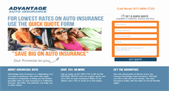 Desktop Screenshot of advantageautoinsurance.com